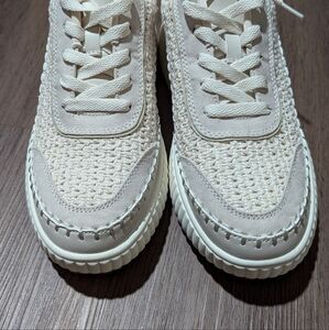 DREAM PAIRS NWOT PLATFORM FASHION SNEAKERS CHUNKY CASUAL SHOES SZ 7 IVORY